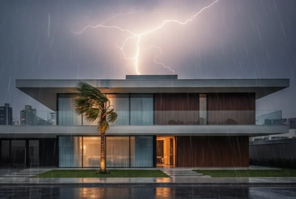 Seguro residencial contra danos elétricos e desastres naturais protegendo imóveis